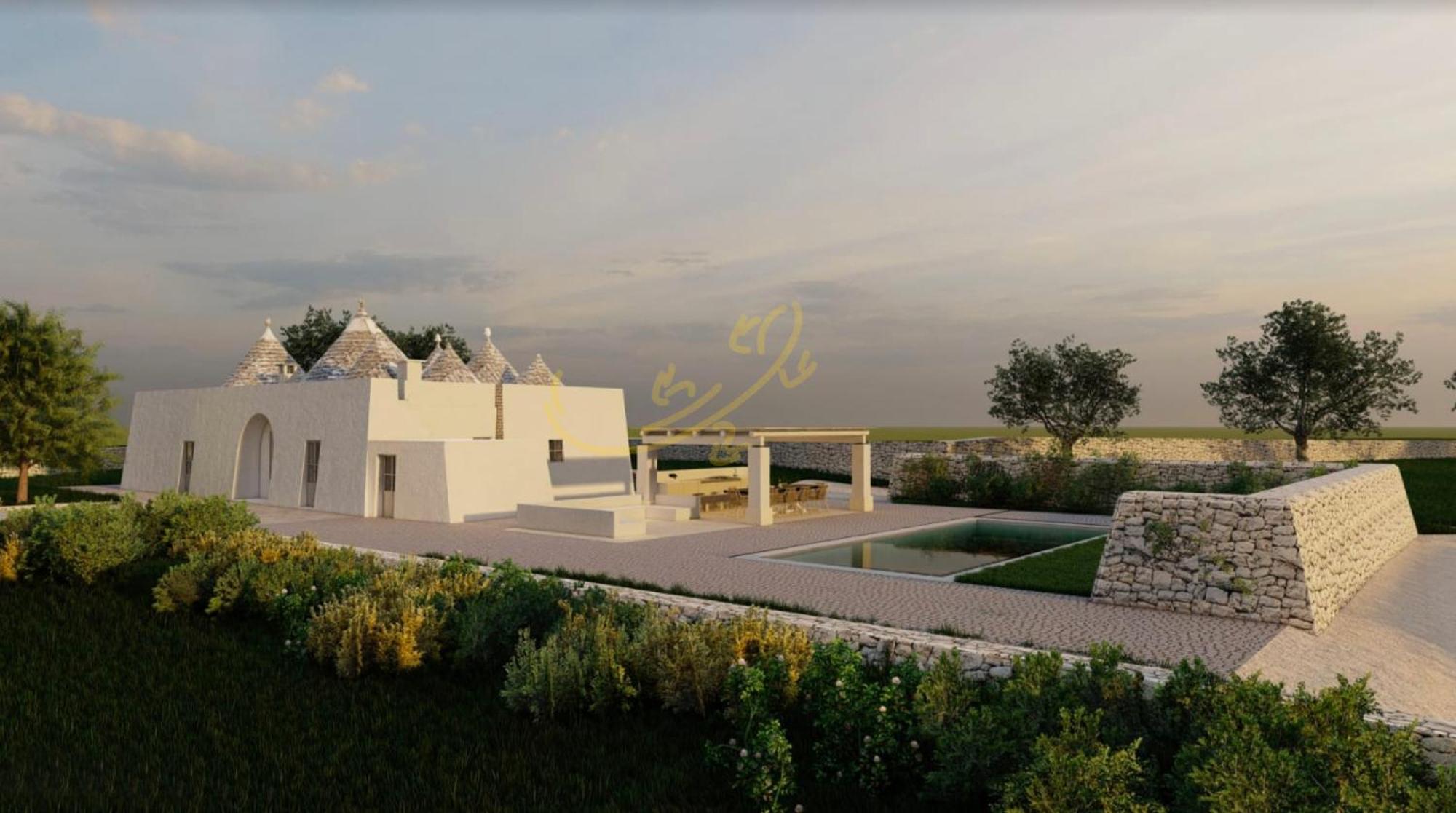 Villa Td I Coni Di Pinure Trulli With Scenic Valley View Martina Franca Exterior foto