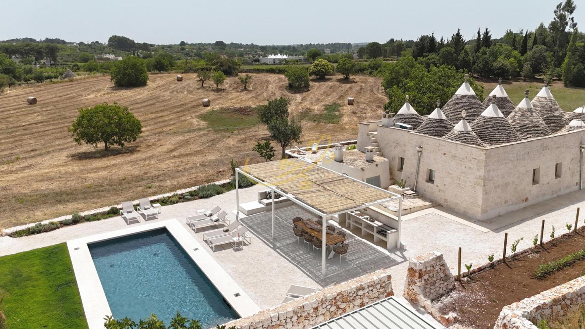 Villa Td I Coni Di Pinure Trulli With Scenic Valley View Martina Franca Exterior foto