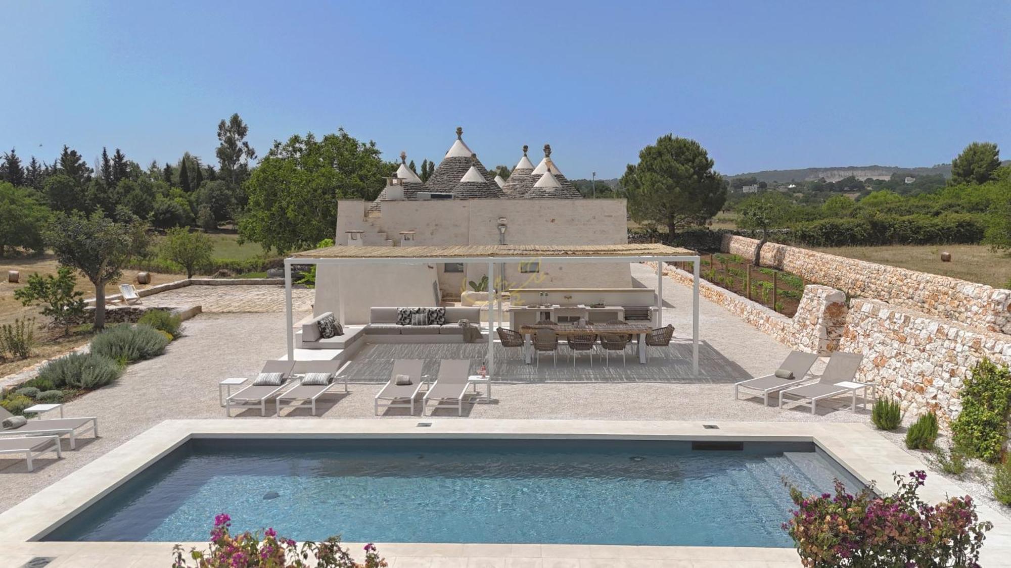 Villa Td I Coni Di Pinure Trulli With Scenic Valley View Martina Franca Exterior foto